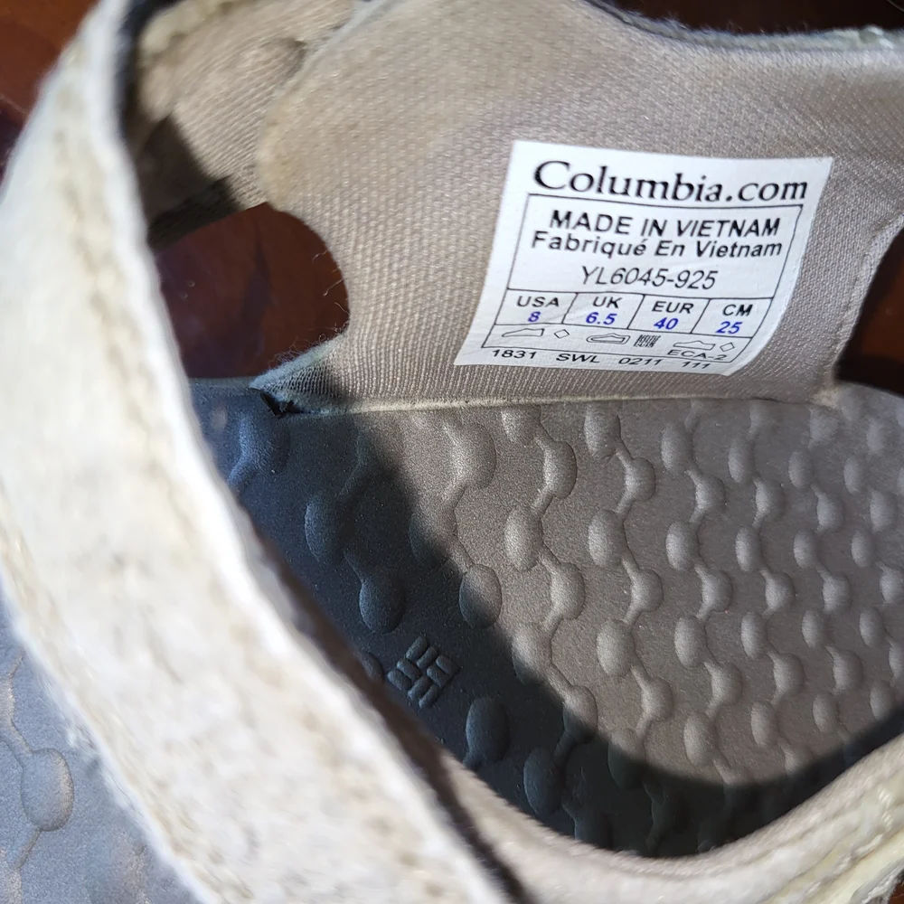 Columbia Light Tan Outdoor Hiking Sandals